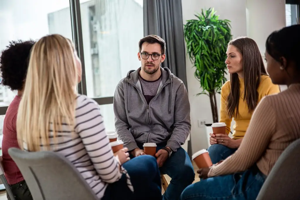 Group therapy session offering addiction recovery support in Pennsylvania