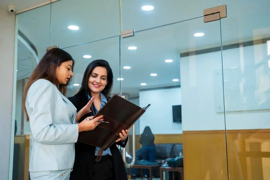 Two professionals collaborating during a clinical supervision session